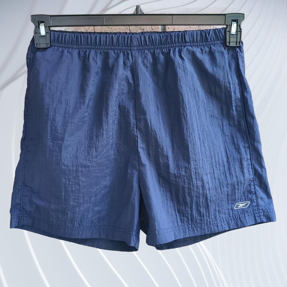 Reebok Womens Size L Athletic Active Running Shorts Navy